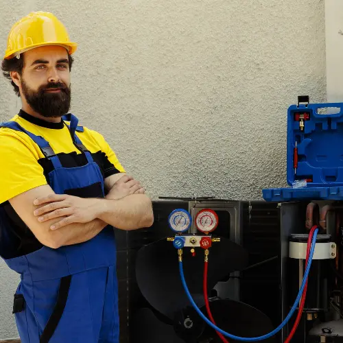 Complete HVAC system installation project